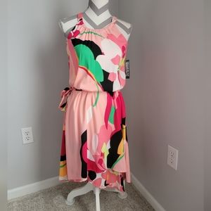 NWT Asymmetrical Bottom, belted, NY & Company XS Dress